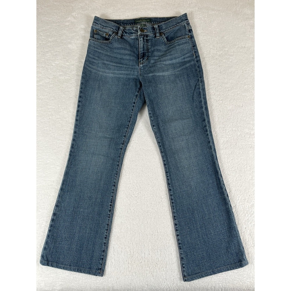 LRL Ralph Lauren Women's Classic Bootcut  Denim Jeans Medium Wash Sz 8 (32x29.5) - Picture 2 of 8